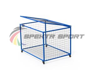 Купить Корзина для хранения мячей передвижная металлическая (сетка) в Сланцах 